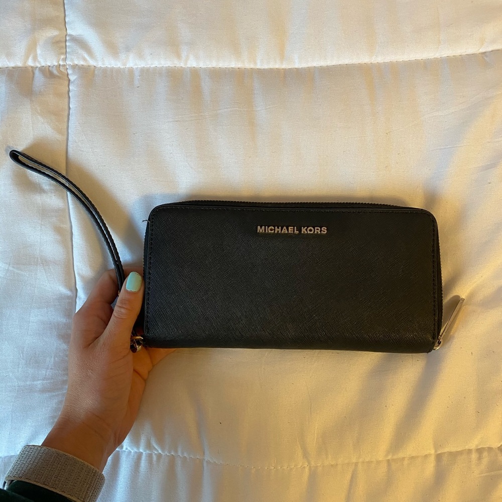 Black Michael Kors Wristlet